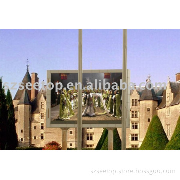 LED Display Board with 25mm Pixels Pitch and Self-developed Remote Wireless Control System